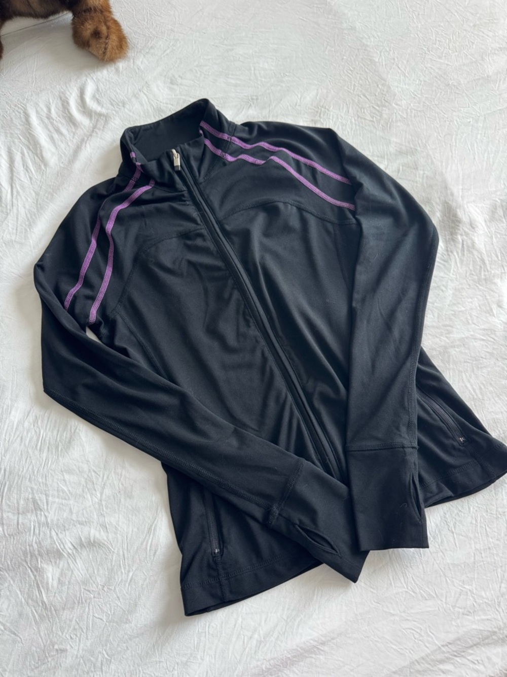 GAP Black Jacket with Purple Trim